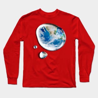 Save the earth Concept Global Warming Long Sleeve T-Shirt